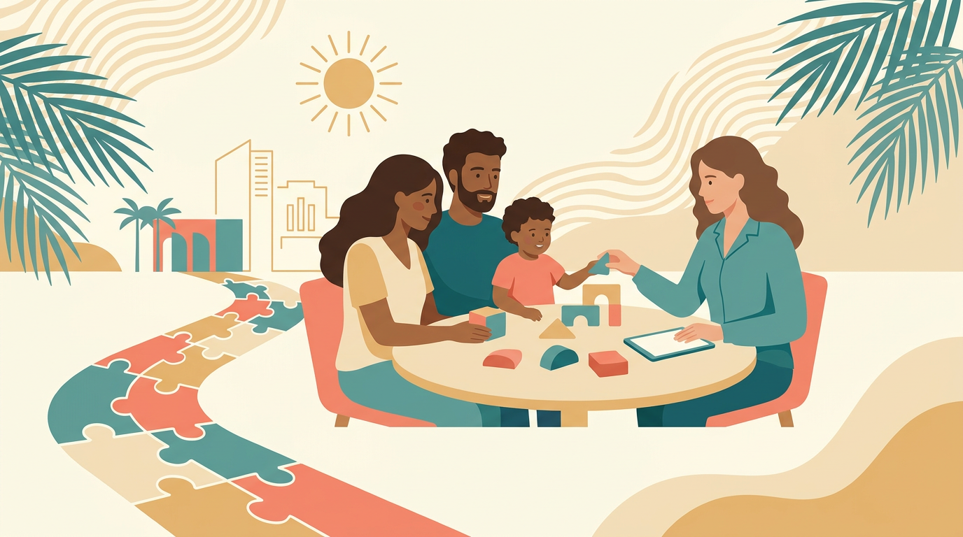 Illustration for "How to Start ABA Therapy in South Florida" — ABA therapy resource from MCDS